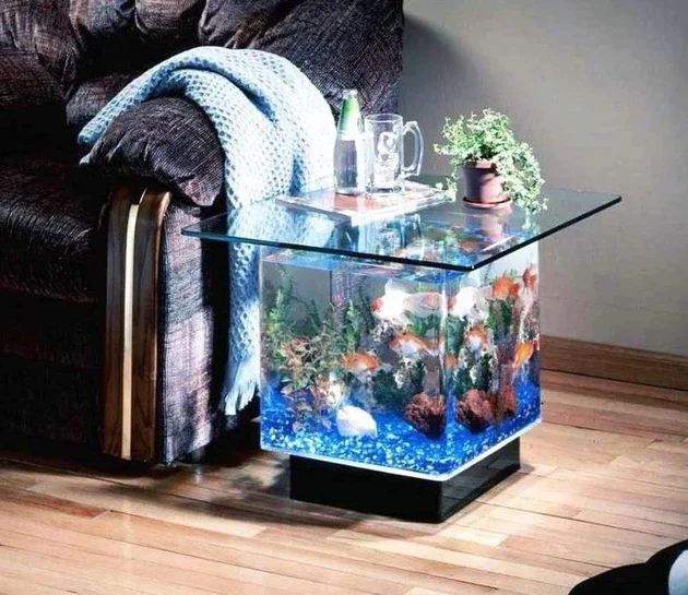 Midwest Tropical Aquarium End Table - 15 Gallon Freshwater Acrylic