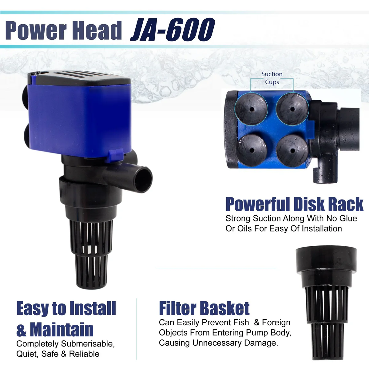 Aquarium Undergravel Filter Water Pump Oxygen 210 GPH - Image 2