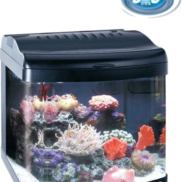 JBJ 6 Gallon Nano Cube Aquarium with (2) Nite-Vu LED Moonlights