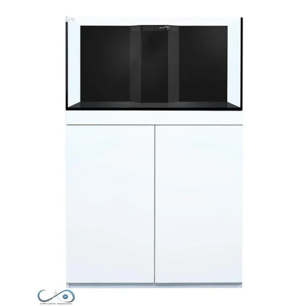 CAD Lights 70 Gallon Artisan II Full Package Glass Aquarium with Maple Piano Cabinet & Skimmer