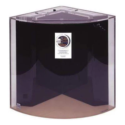 Clear For Life UniQuarium Quadra 3-in-1 Fresh or Saltwater Corner Acrylic Aquarium
