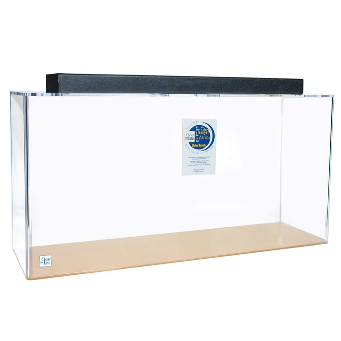 Clear for Life Rectangle 50 Gallon Acrylic Aquarium - Fresh or Saltwater - Clear